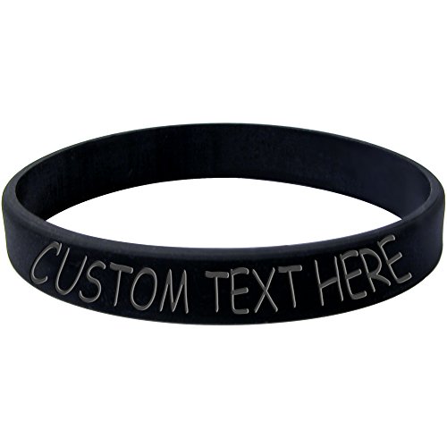 personalized rubber bracelets cheap