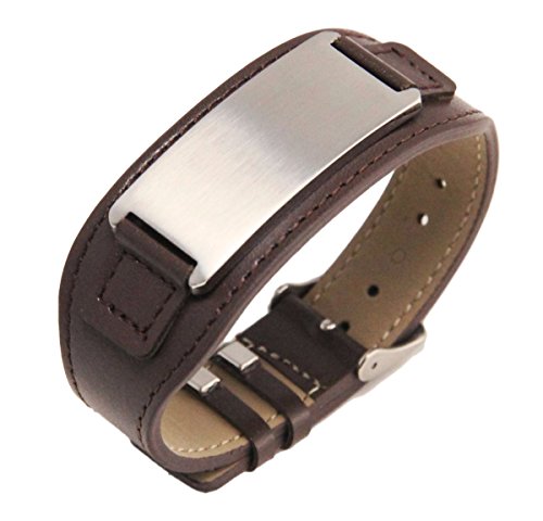  customizable Engraved leather bracelets