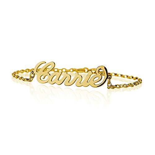 Gold name bracelets