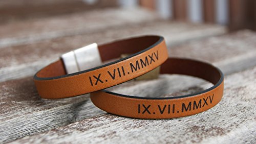 engravable leather bracelets