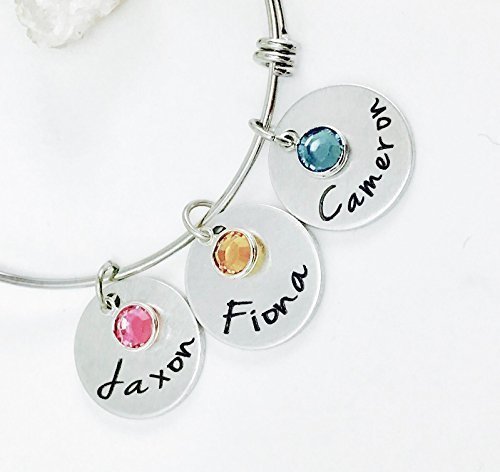 Personalized birthstone bracelet