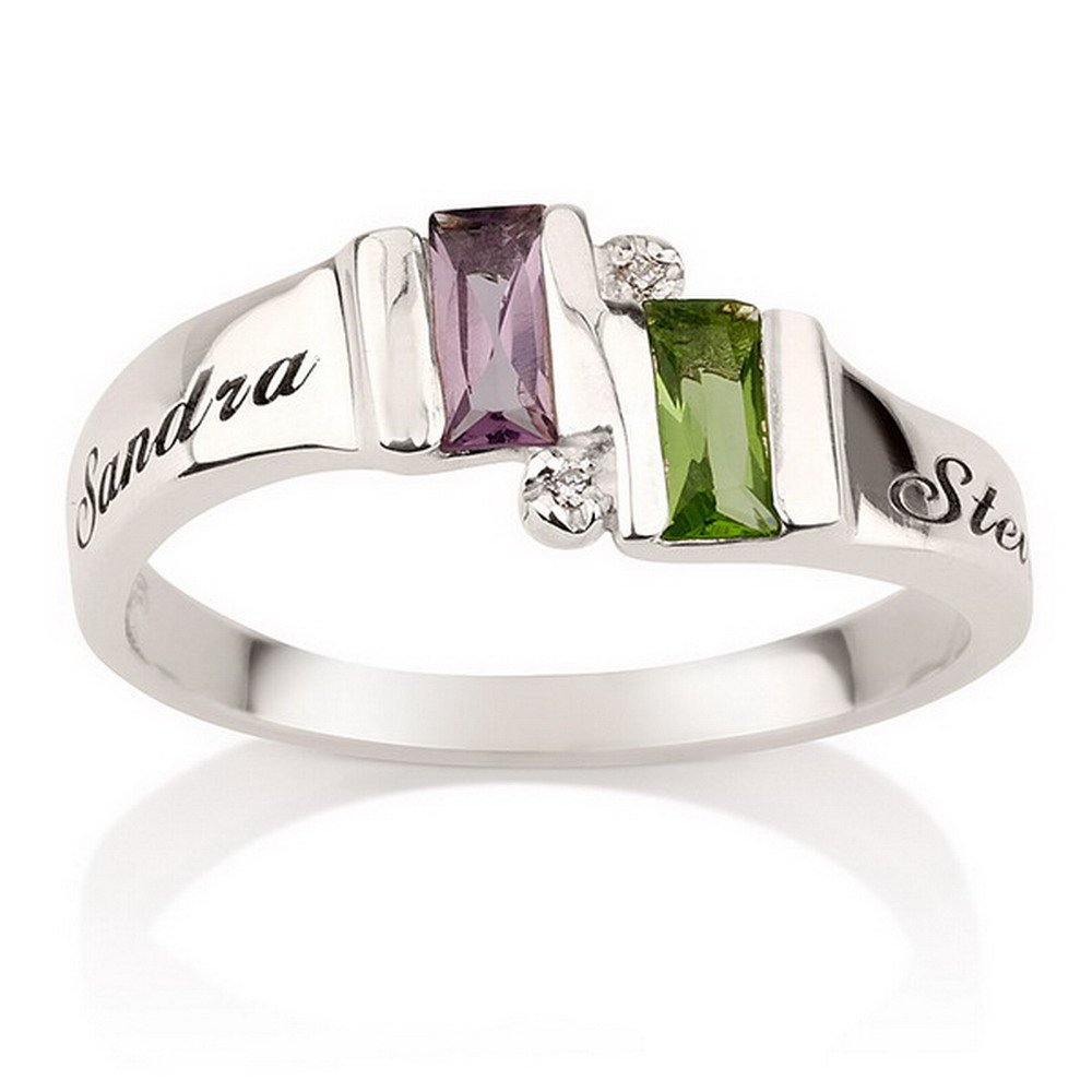Ring with birthstones