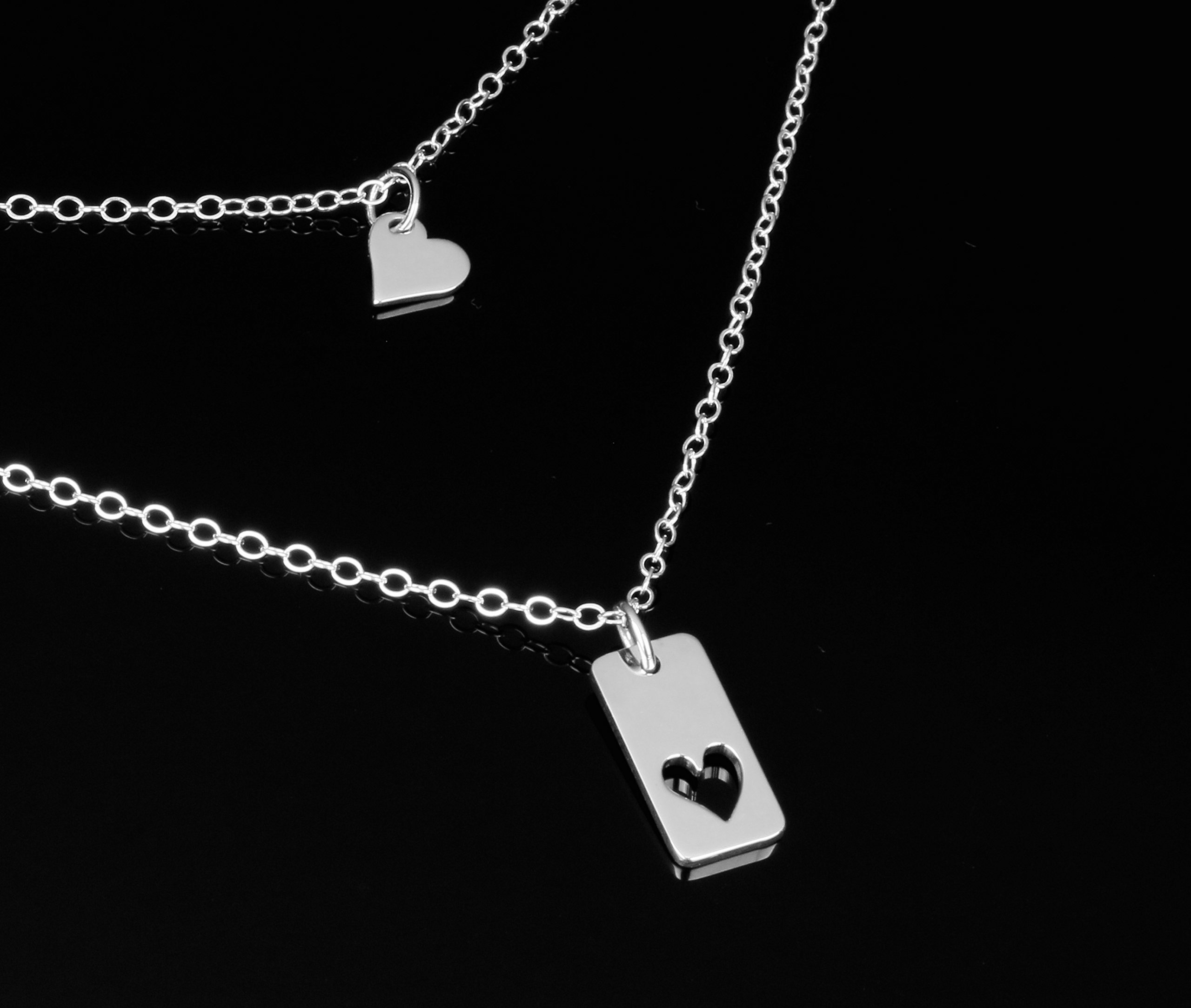 Mother and daughter necklace 