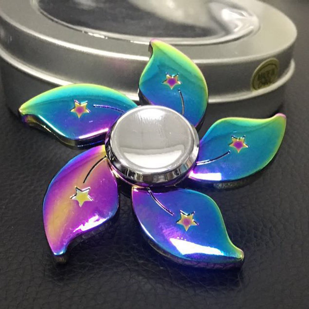 Fidget Spinner Rainbow Flower