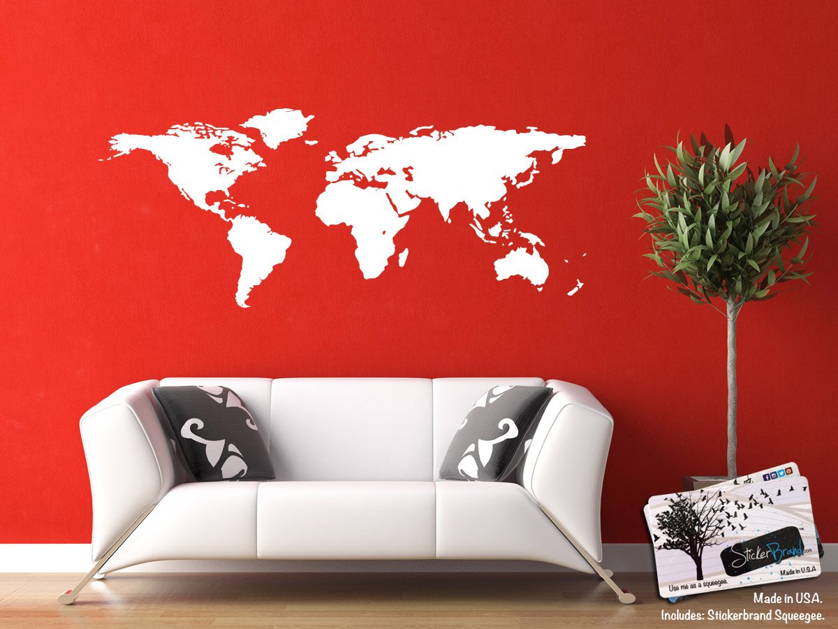 World Map Wall Decal Sticker for travel Lover