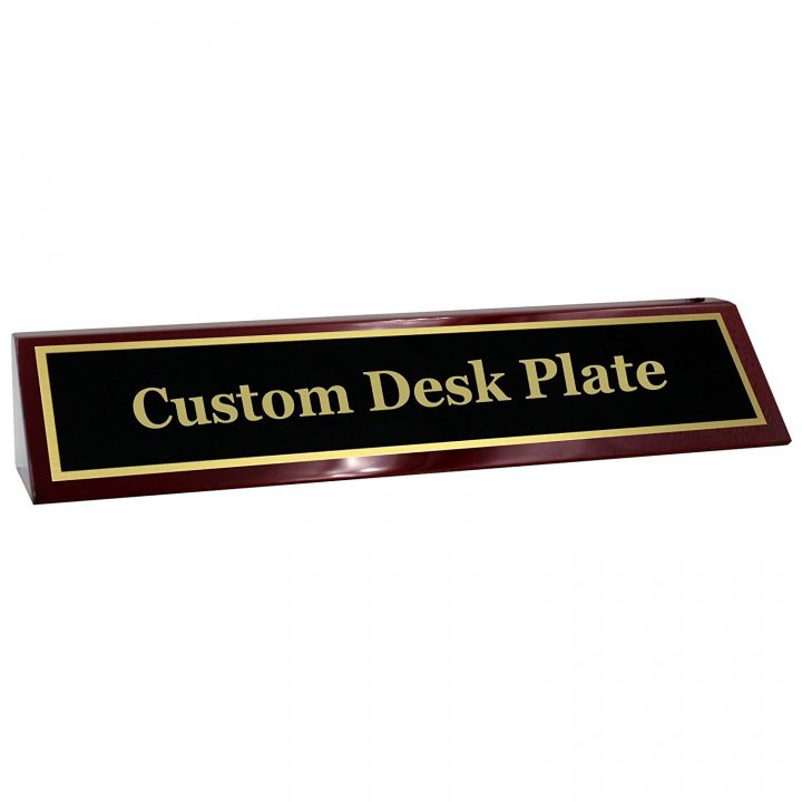 Engraved Desk Name Plate - Office Name Plate for Desk