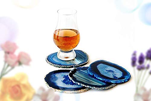 Natural Sliced Dyed Agate Coasters are great Christmas gifts for coworkers