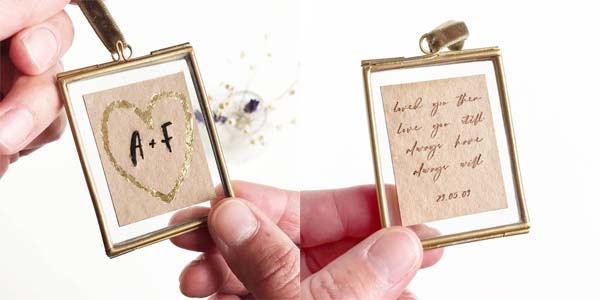 lovely mini framed love letter